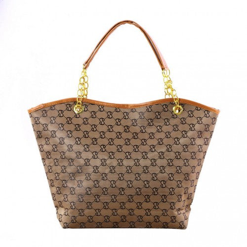 Stylish Faux Leather Iconic Pattern Women Shoulder Bag