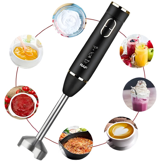 R.320B RAF 4-Blade Fast Start 2-Speed Level 800W Electric Hand Blender