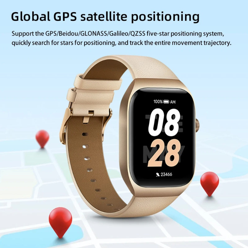 Mibro T2 Dual-Core 2-In-1 Chip 1.75″ AMOLED Screen GPS Satellite Positioning Smartwatch With Dual Straps