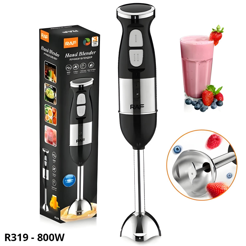 R.319 RAF 4-Blade Fast Start 2-Speed Level 800W Electric Hand Blender