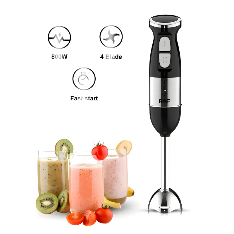 R.319 RAF 4-Blade Fast Start 2-Speed Level 800W Electric Hand Blender