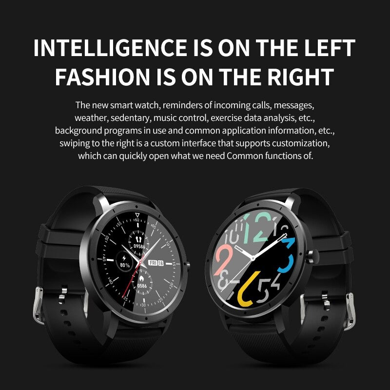 Fitness Watch HW21 IP68 Waterproof Bluetooth Smart Watch Men Women Heart Rate Monitor